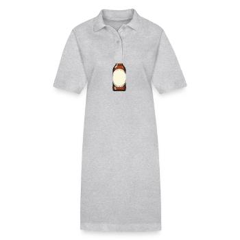Beer bottle Beer - Stanley/Stella PAIGER Organic Women’s Polo Dress - heather grey - Front