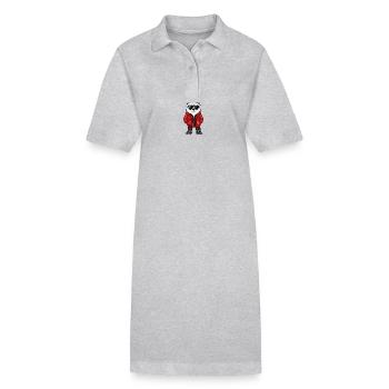 Eisbär Winter - Stanley/Stella Frauen Bio-Polokleid PAIGER - Grau meliert - Vorne