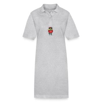 Papagai Winter - Stanley/Stella Frauen Bio-Polokleid PAIGER - Grau meliert - Vorne