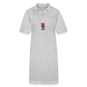 Flamingo Winter - Stanley/Stella Frauen Bio-Polokleid PAIGER - Grau meliert - Vorne