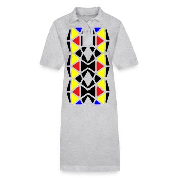 Pretty - Stanley/Stella PAIGER Organic Women’s Polo Dress - heather grey - Front