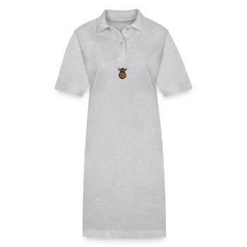 Wikinger Helm - Stanley/Stella Frauen Bio-Polokleid PAIGER - Grau meliert - Vorne