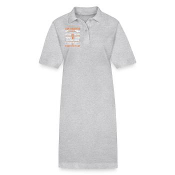 Air Traffic Controller Air Traffic Control - Stanley/Stella PAIGER Organic Women’s Polo Dress - heather grey - Front
