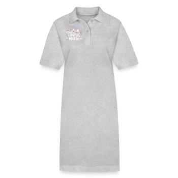Christmas Mode On - Stanley/Stella PAIGER Organic Women’s Polo Dress - heather grey - Front