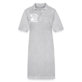Belly Dancing Like A Sport Only Harder - Stanley/Stella PAIGER Organic Women’s Polo Dress - heather grey - Front