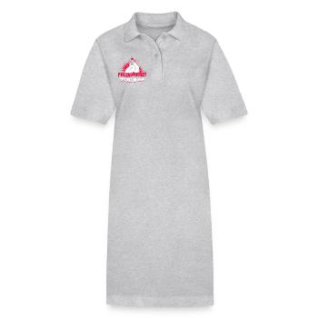 Phlebotomist It's All In Vein - Stanley/Stella PAIGER Organic Women’s Polo Dress - heather grey - Front