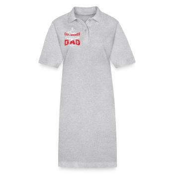 Civil Engineer Civil Engineer Dad - Stanley/Stella PAIGER Organic Women’s Polo Dress - heather grey - Front