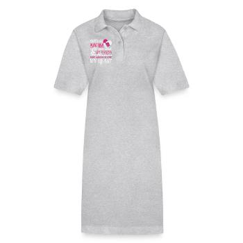 Autism Awareness Autism Mom Full Heart - Stanley/Stella PAIGER Organic Women’s Polo Dress - heather grey - Front