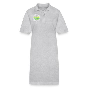 Earth Day Global Warming Is Science - Stanley/Stella PAIGER Organic Women’s Polo Dress - heather grey - Front