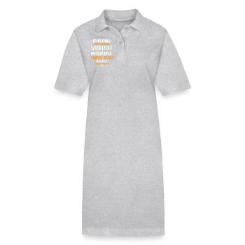 Kindergarten Teacher Amazing Kindergarten Teacher - Stanley/Stella PAIGER Organic Women’s Polo Dress - heather grey - Front