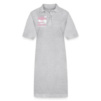 Mother's Day Mother Is Beautiful And Unique - Stanley/Stella PAIGER Organic Women’s Polo Dress - heather grey - Front
