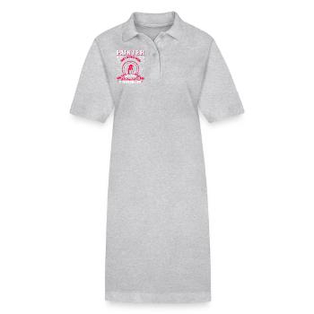 Painter Awesome Painter - Stanley/Stella PAIGER Organic Women’s Polo Dress - heather grey - Front