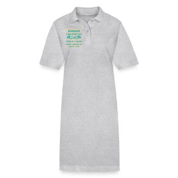Massage Therapist I Am A Massage Therapist - Stanley/Stella PAIGER Organic Women’s Polo Dress - heather grey - Front