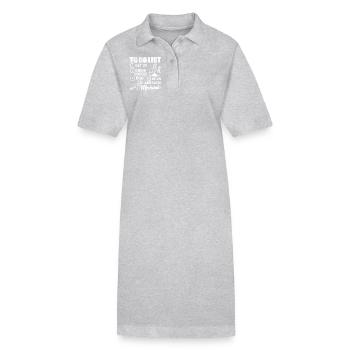 Mechanic Be An Awesome Mechanic - Stanley/Stella PAIGER Organic Women’s Polo Dress - heather grey - Front
