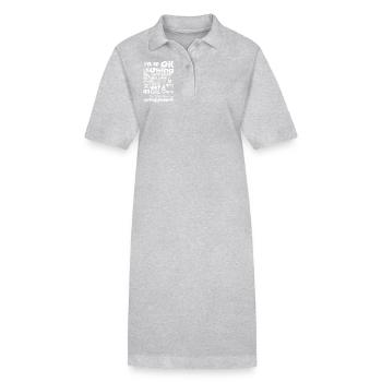 Essential Oil I am An Oil Using - Stanley/Stella PAIGER Organic Women’s Polo Dress - heather grey - Front