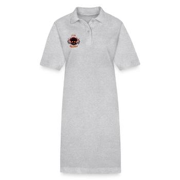 La peur de l’inconnu - Robe polo bio PAIGER Stanley/Stella Femme - gris chiné - Devant