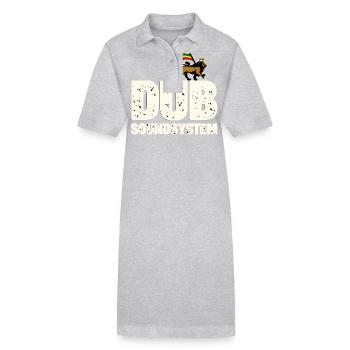 Système de sonorisation dub - Robe polo bio PAIGER Stanley/Stella Femme - gris chiné - Devant