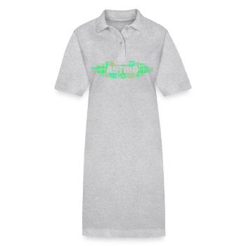 Mutti Astrid - Stanley/Stella Frauen Bio-Polokleid PAIGER - Grau meliert - Vorne