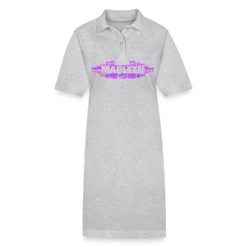 Mutti Madleen - Stanley/Stella Frauen Bio-Polokleid PAIGER - Grau meliert - Vorne