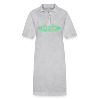 Mutti Alessa - Stanley/Stella Frauen Bio-Polokleid PAIGER - Grau meliert - Vorne
