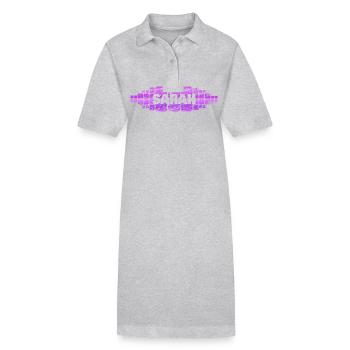 Maman Sarah - Robe polo bio PAIGER Stanley/Stella Femme - gris chiné - Devant