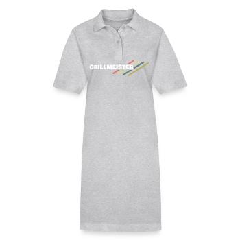 Lieu de travail du maître du grill - Robe polo bio PAIGER Stanley/Stella Femme - gris chiné - Devant