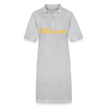 Profession Plombier - Robe polo bio PAIGER Stanley/Stella Femme - gris chiné - Devant