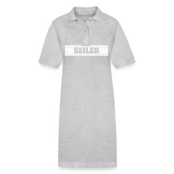 Seiler - Stanley/Stella Frauen Bio-Polokleid PAIGER - Grau meliert - Vorne