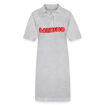 Urlaub Mexiko - Stanley/Stella Frauen Bio-Polokleid PAIGER - Grau meliert - Vorne