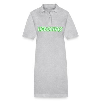 Hedschas als Trekking - Stanley/Stella Frauen Bio-Polokleid PAIGER - Grau meliert - Vorne