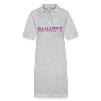 Namaste - Stanley/Stella Frauen Bio-Polokleid PAIGER - Grau meliert - Vorne