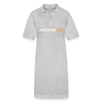 Barcelona 2024 - Stanley/Stella PAIGER Organic Women’s Polo Dress - heather grey - Front