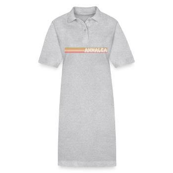 Annalea als Style - Stanley/Stella Frauen Bio-Polokleid PAIGER - Grau meliert - Vorne