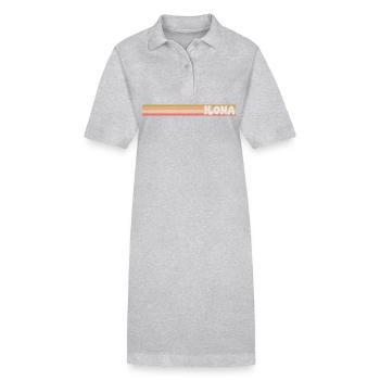 Ilona als Style - Stanley/Stella Frauen Bio-Polokleid PAIGER - Grau meliert - Vorne