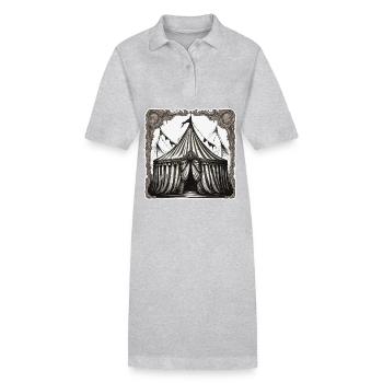Circus tent / Circus ring / Entertainment / Artists - Stanley/Stella PAIGER Organic Women’s Polo Dress - heather grey - Front