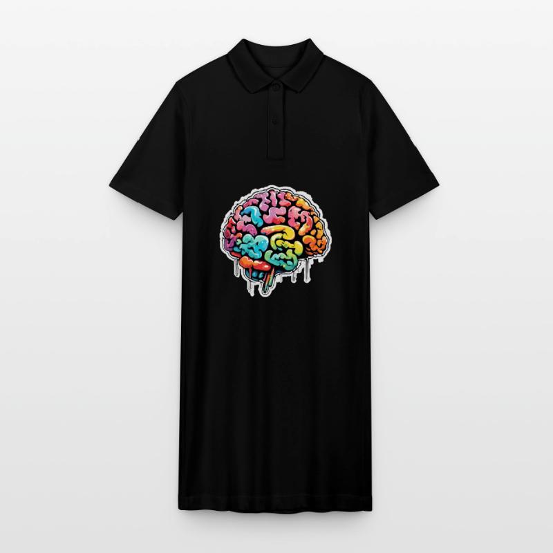 Brain / Knowledge / Intelligence / Clever / Thinking Stanley/Stella PAIGER Organic Women’s Polo Dress