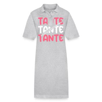 Flûtiste Tante Flûte Flûte - Robe polo bio PAIGER Stanley/Stella Femme - gris chiné - Devant