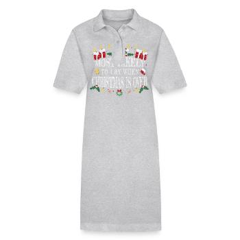 Weinen am ehesten, wenn Weihnachten vorbei ist - Stanley/Stella Frauen Bio-Polokleid PAIGER - Grau meliert - Vorne