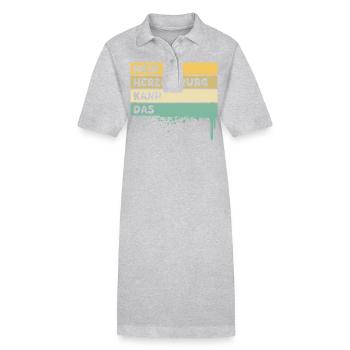 Heart surgeon - Stanley/Stella PAIGER Organic Women’s Polo Dress - heather grey - Front