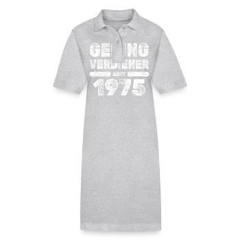 1975 - Stanley/Stella PAIGER Organic Women’s Polo Dress - heather grey - Front