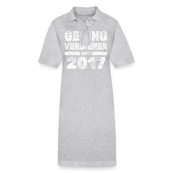 Vintage 2017 - Stanley/Stella PAIGER Organic Women’s Polo Dress - heather grey - Front
