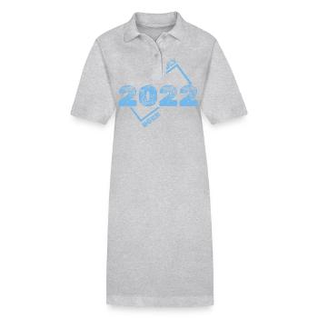 Geschenkidee 2022 - Stanley/Stella Frauen Bio-Polokleid PAIGER - Grau meliert - Vorne