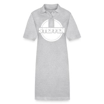 Steffen - Stanley/Stella Frauen Bio-Polokleid PAIGER - Grau meliert - Vorne