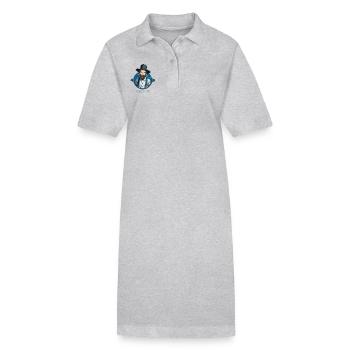 Amisch Planet - Stanley/Stella Frauen Bio-Polokleid PAIGER - Grau meliert - Vorne