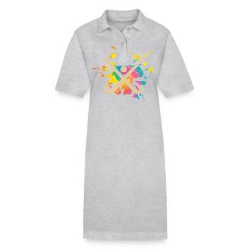 Joueurs de hockey sur gazon Hockey sur gazon - Robe polo bio PAIGER Stanley/Stella Femme - gris chiné - Devant