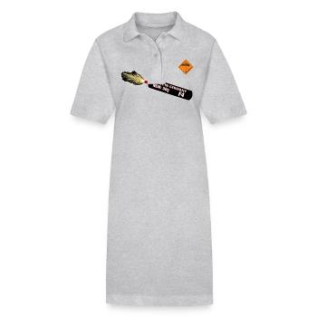 F4 Pyro - Stanley/Stella Frauen Bio-Polokleid PAIGER - Grau meliert - Vorne