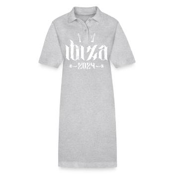 ibiza 2024 - Stanley/Stella Frauen Bio-Polokleid PAIGER - Grau meliert - Vorne