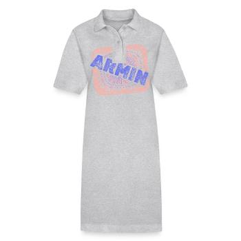 Cadeau pour Armin - Robe polo bio PAIGER Stanley/Stella Femme - gris chiné - Devant