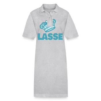 Lasse - Stanley/Stella Frauen Bio-Polokleid PAIGER - Grau meliert - Vorne