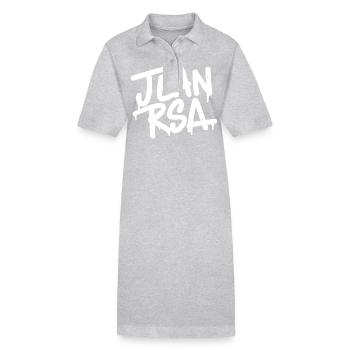 Jean RSA - Robe polo bio PAIGER Stanley/Stella Femme - gris chiné - Devant